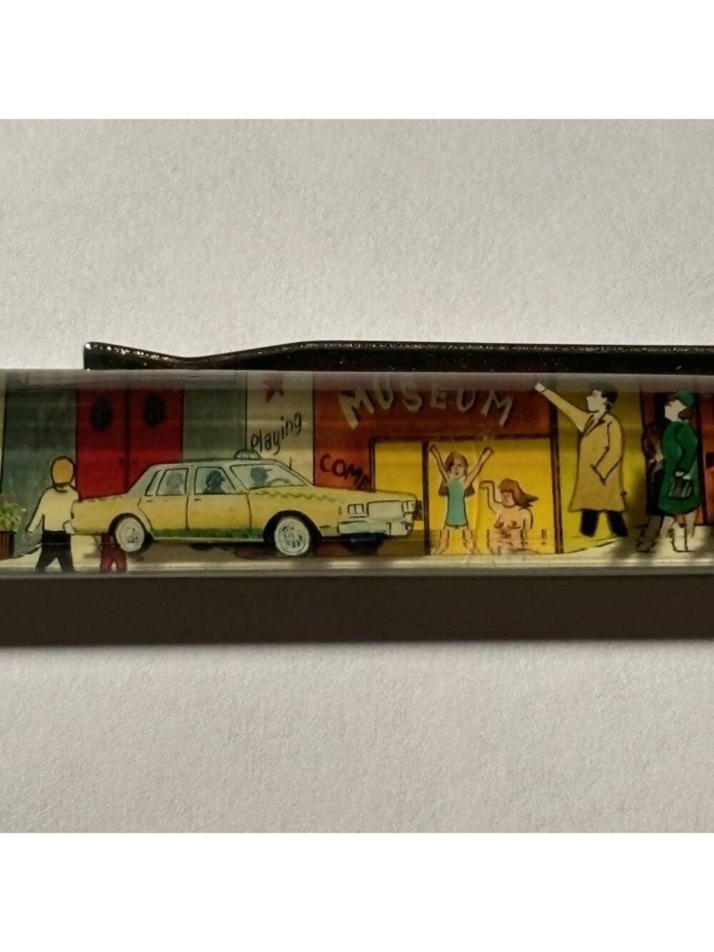 I Love New York Floaty Pen Yellow Taxi Cab Moves by Wax Museum Souvenir Vintage